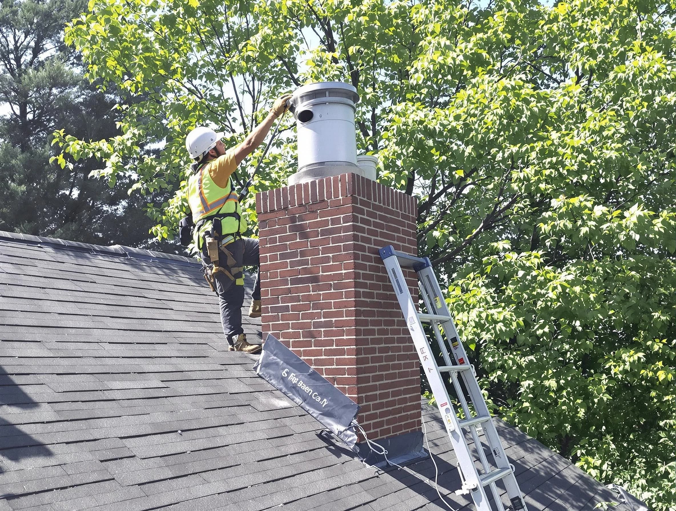 Chimney liner inspection by Midfield Chimney Sweep in Midfield, AL