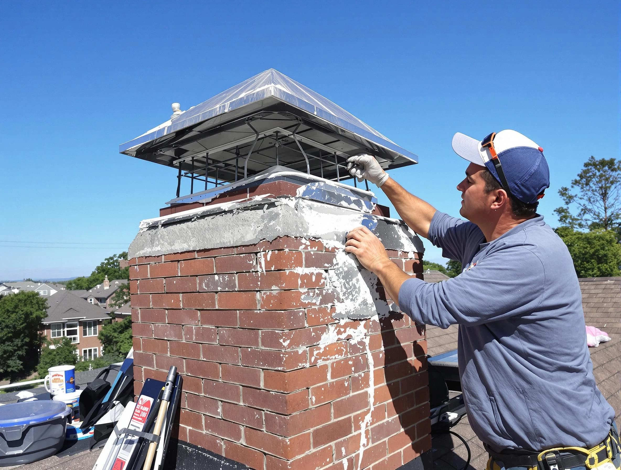 Chimney Crown Services service in Midfield, AL