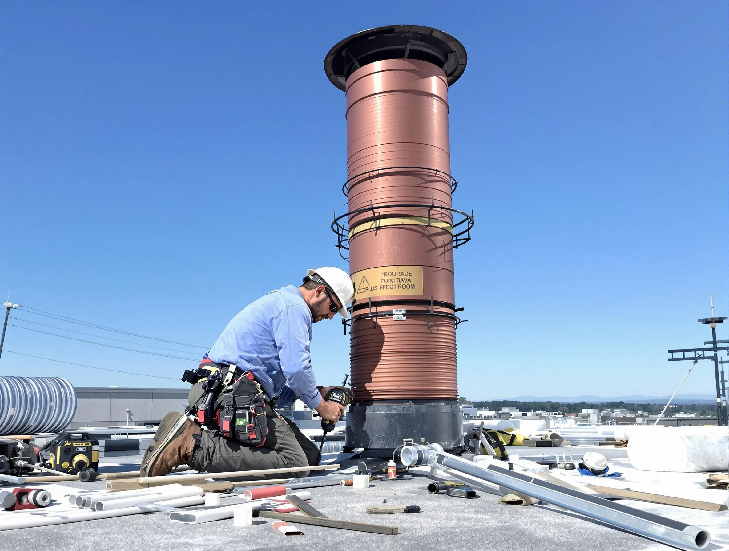 Installed chimney liner by Midfield Chimney Sweep in Midfield, AL