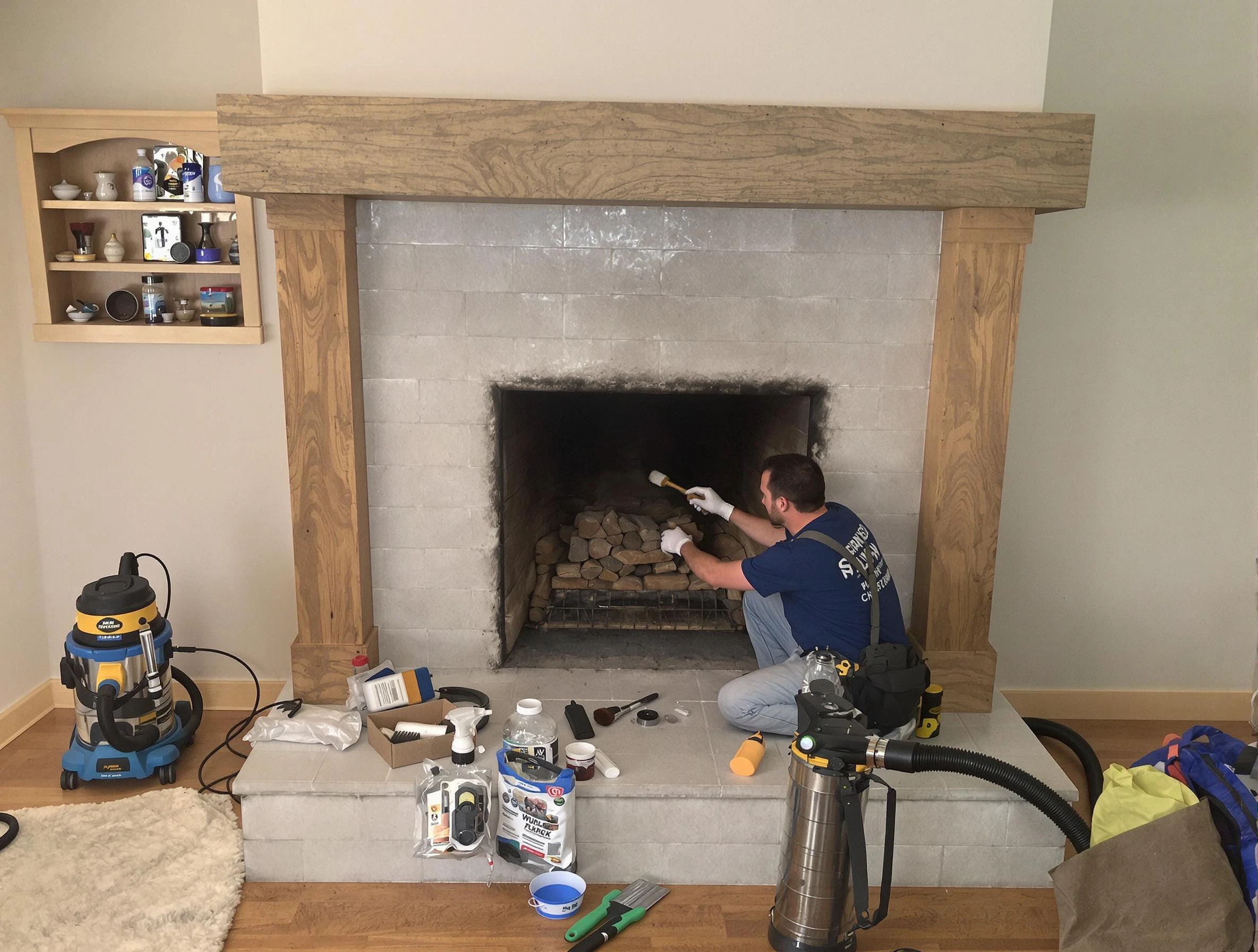 Detailed creosote removal process by Midfield Chimney Sweep in Midfield, AL